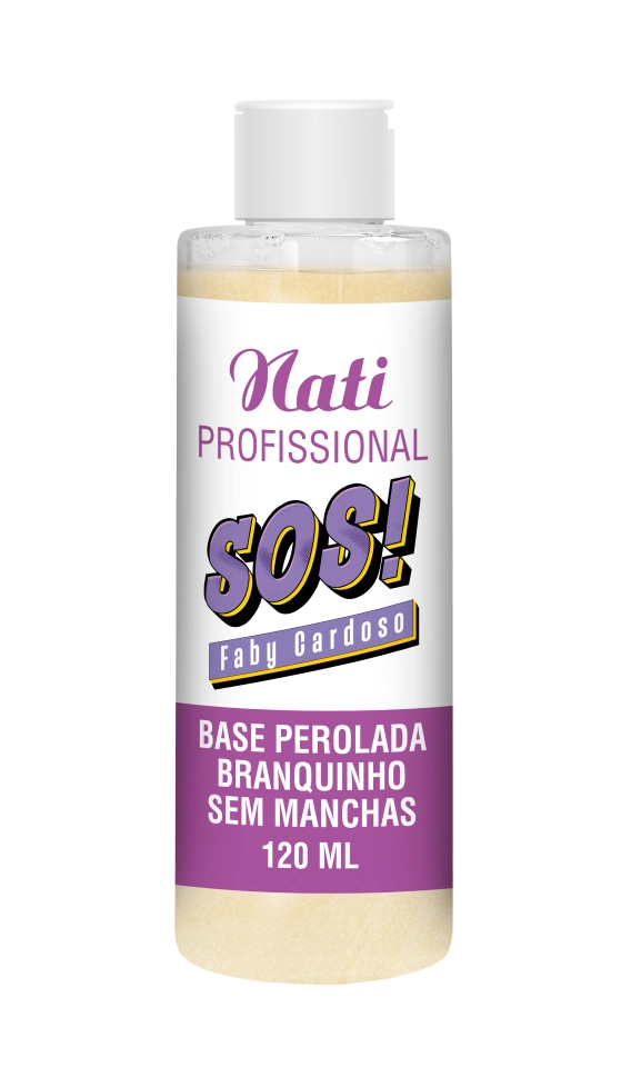 Esmalte Nati By Faby Cardoso Tt Sos Base Perolada Branq S/manchas 120ml
