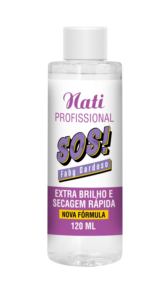 Esmalte Nati By Faby Cardoso Tt Sos Base Extra Brilho 120ml