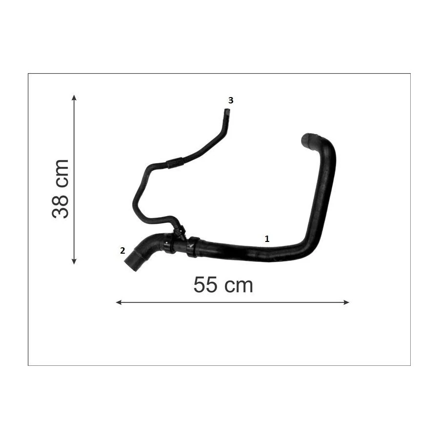 Mangueira Inferior Radiador RENAULT FLUENCE/MEGANE - CAUPLAS 6828