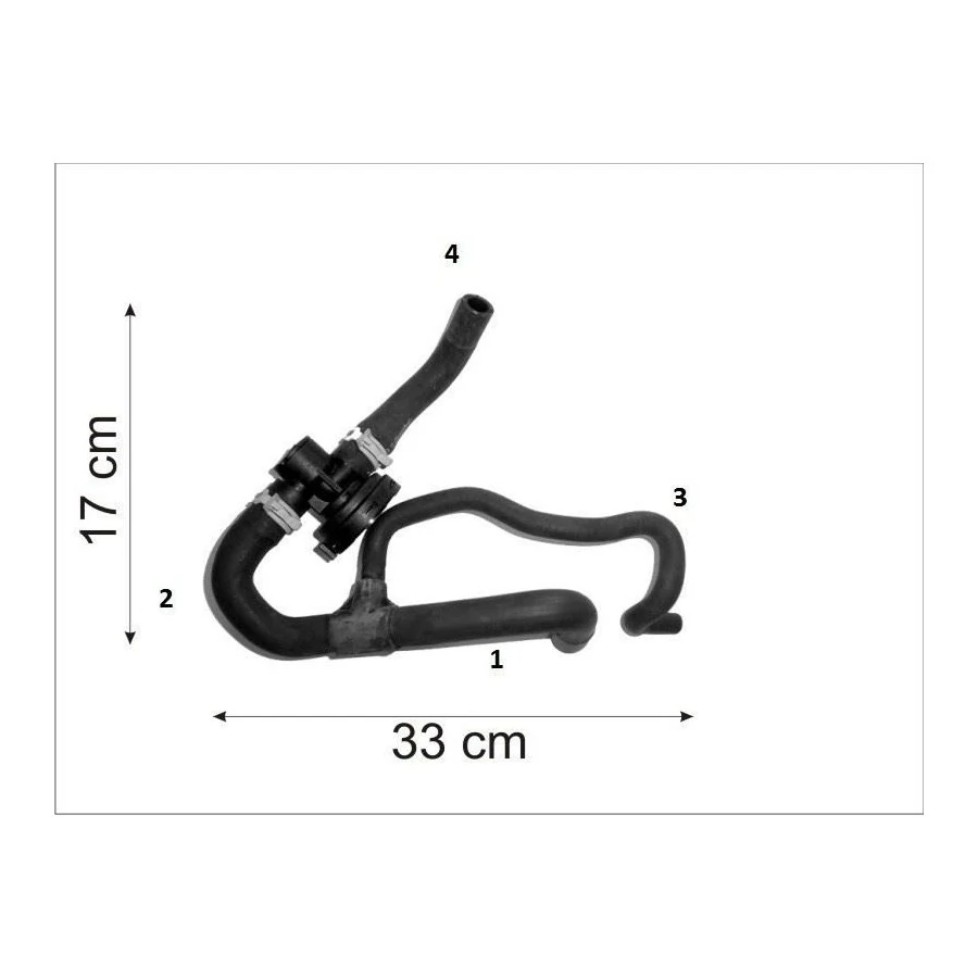 Mangueira Entrada do Aquecedor CHEVROLET - GM CORSA - CAUPLAS 5419