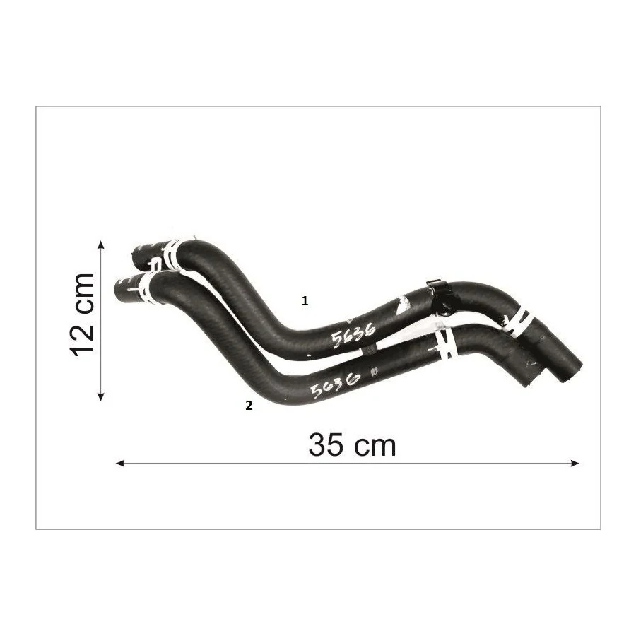 Mangueira Entrada e Saída do Aquecedor FORD KA - CAUPLAS 5636
