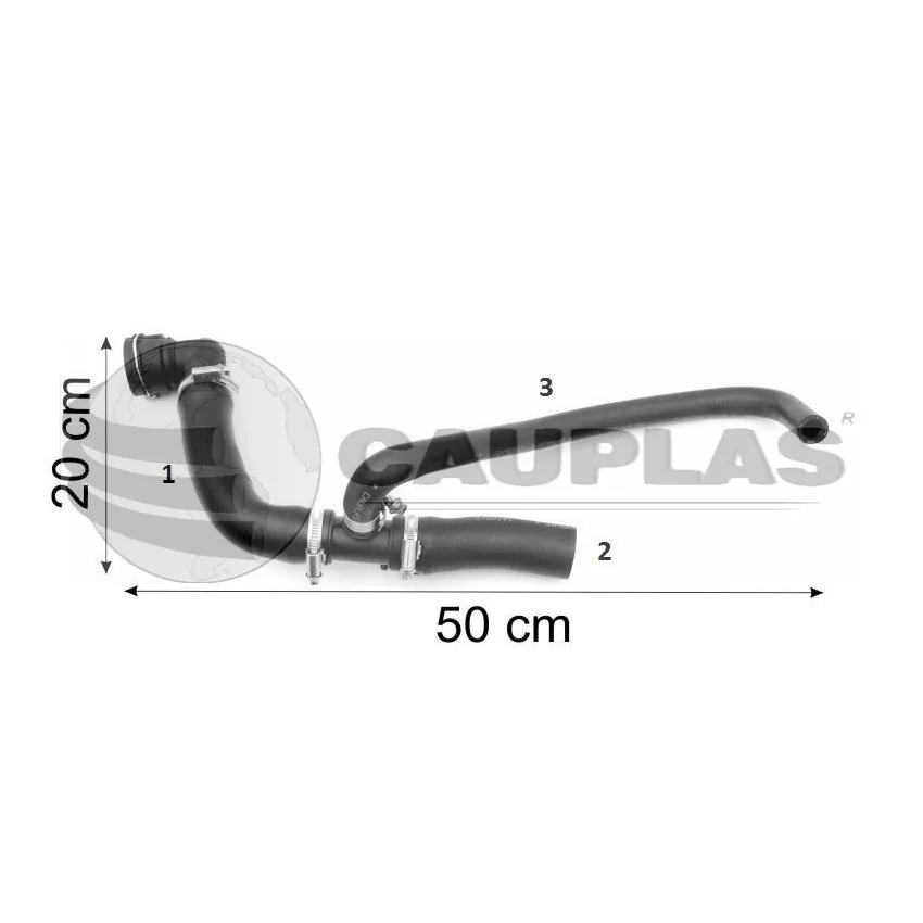Mangueira Superior do Radiador VOLKSWAGEN POLO - CAUPLAS 3704