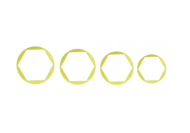 Cort Sextavado P C/4 Pcs Bluestarnet