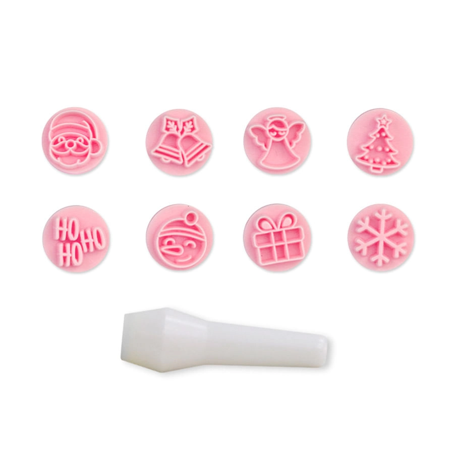 Kit Carimbos 411164 Natal Rosa Bluestar