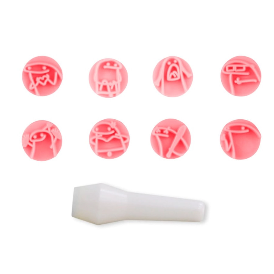 Kit Carimbos Flork Rosa Bebe Pc 411966 Blestar