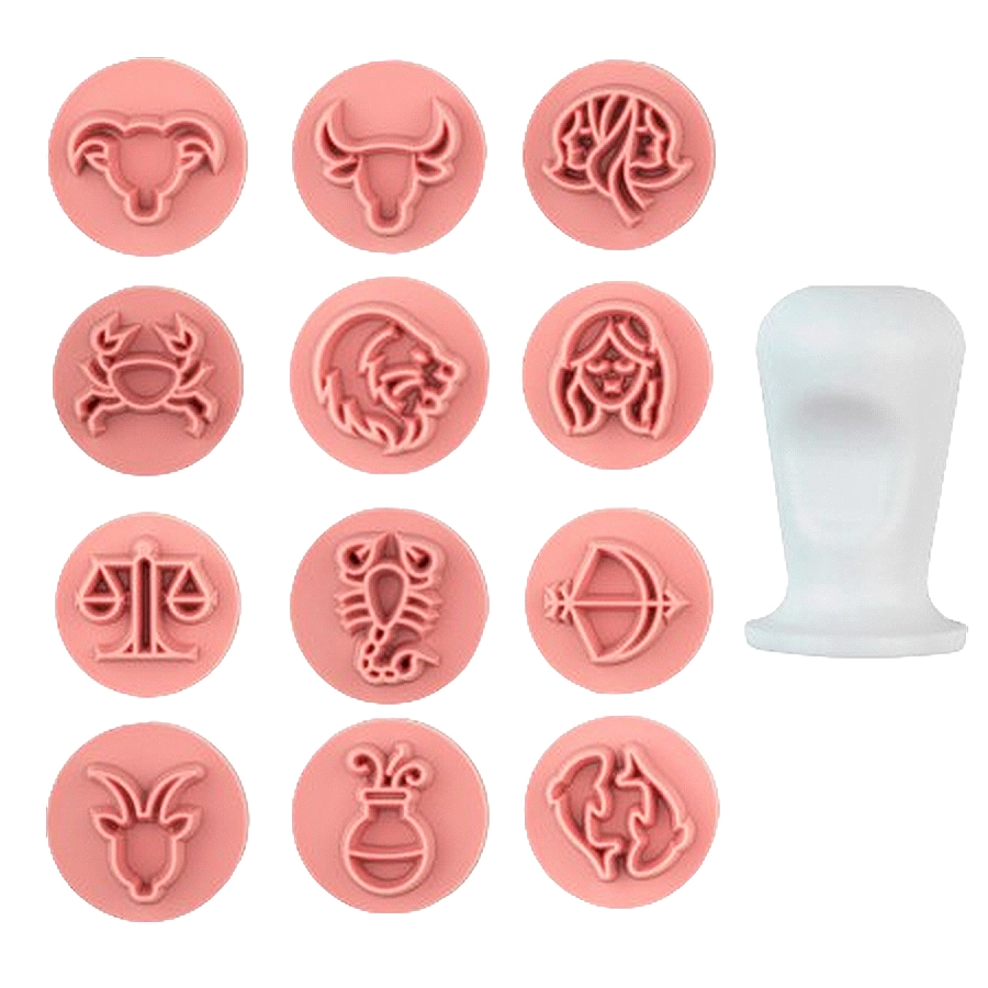 Kit Carimbos Signos Rs Bb 2cm 13 Pcs 412895 Bluestar
