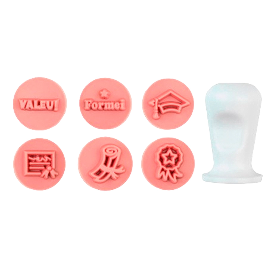 Kit Carimbos Formatura Rs Bb 2cm 7 Pcs 413182 Bluestar