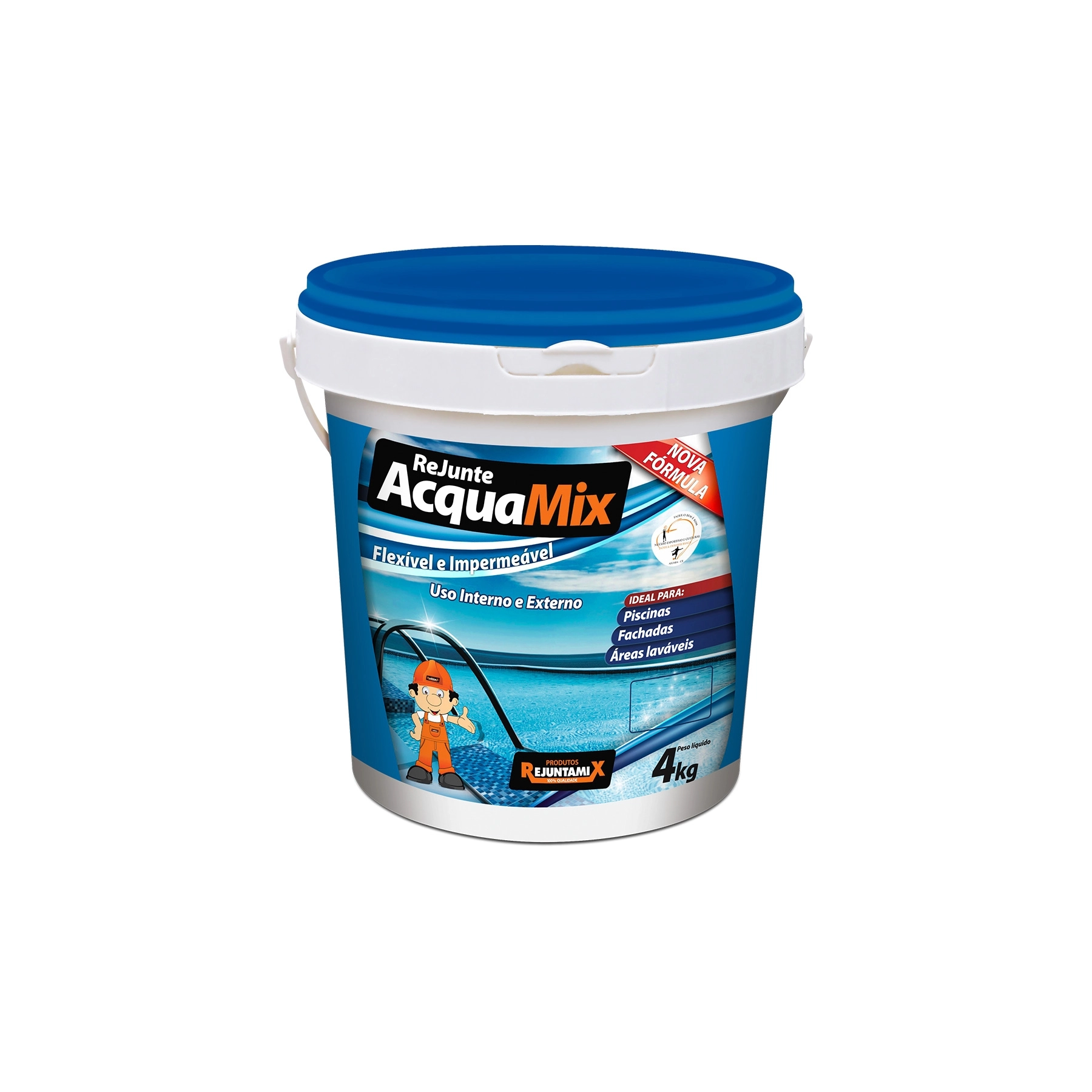 Rejunte Cimentício Aditivado Anil 4 Kg Rejuntamix