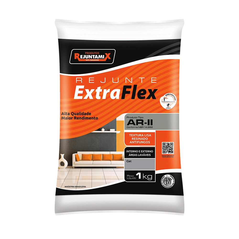 Rejunte Cimentício Flexível Palha 1 Kg Rejuntamix