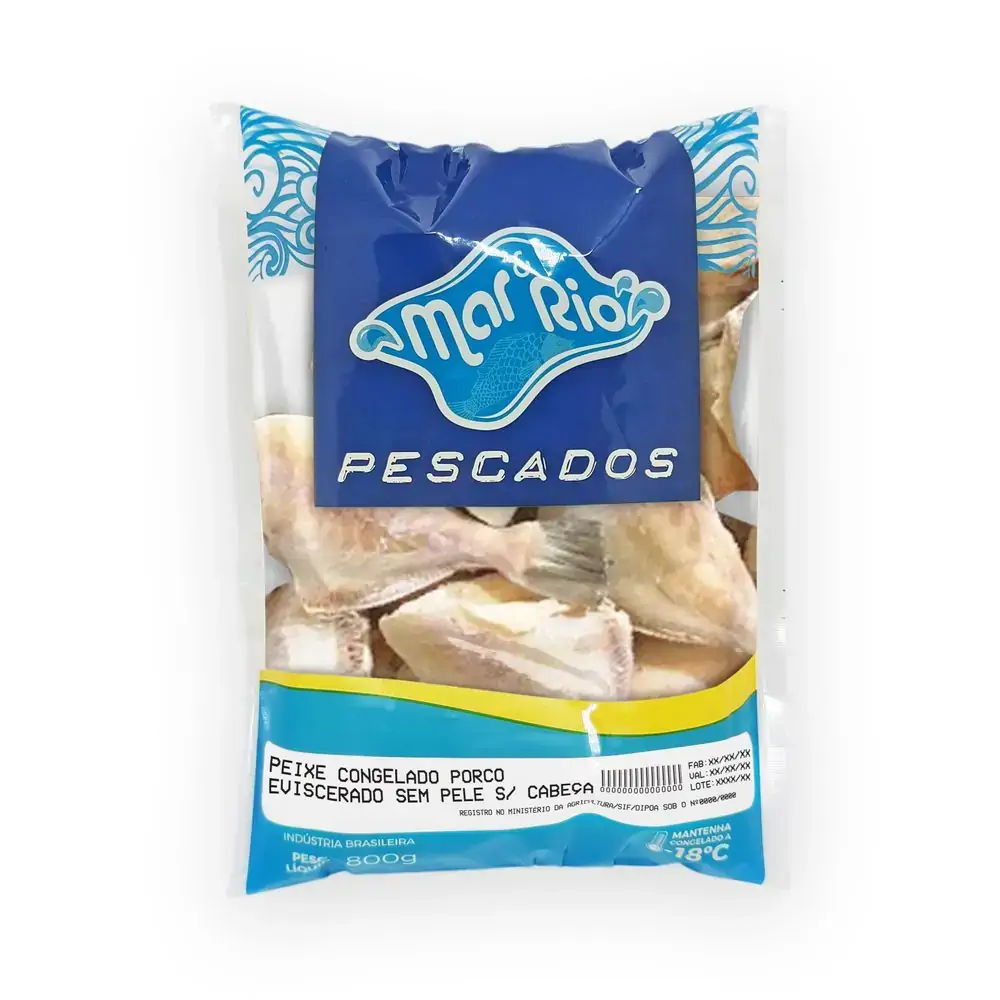 Porquinho Mar Rio Eviscerado S/ Pele 400g Cong