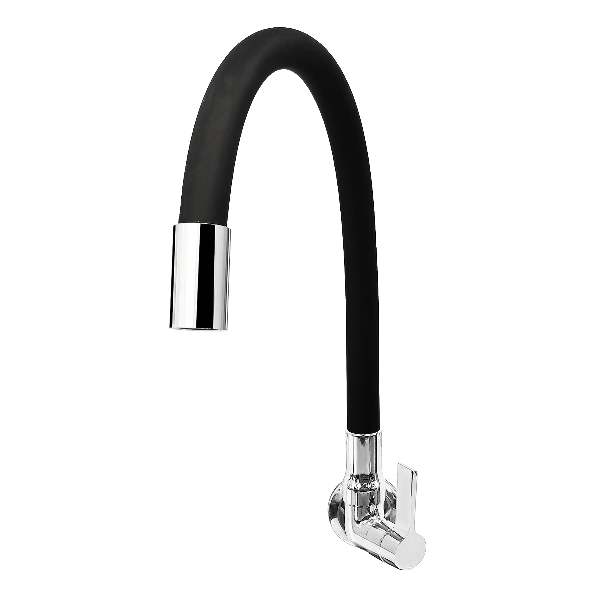 Torneira para Parede de Cozinha Bica Alta Preta Colors Flex C70 Tidra