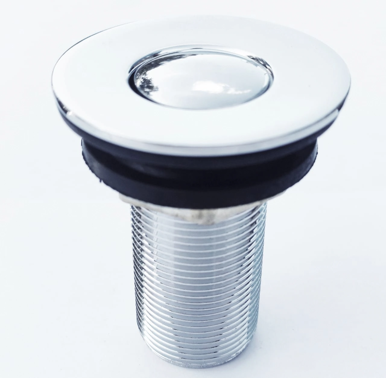Válvula Click Para Cuba De Banheiro 7/8 Ralo Metal Cromado Click Interno