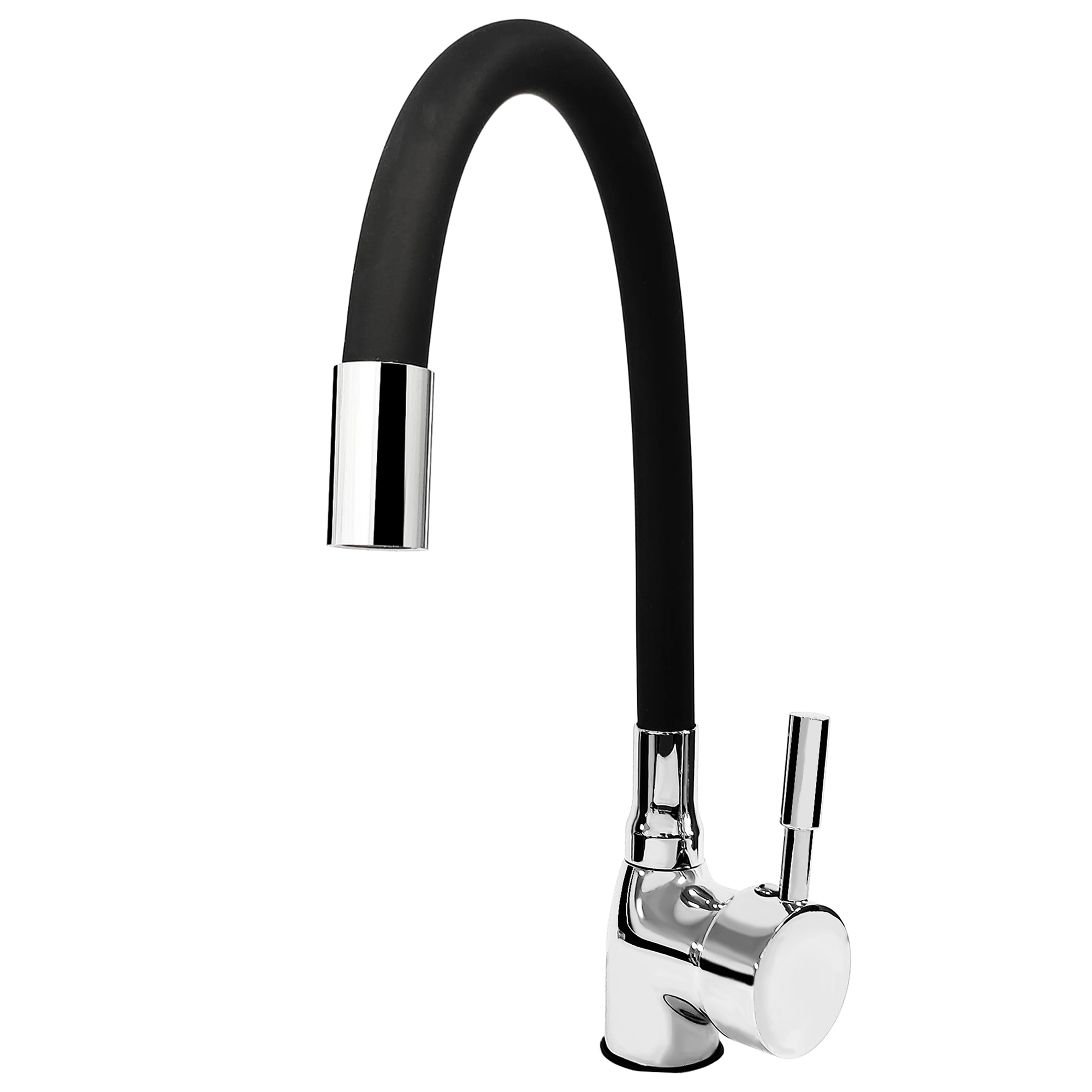 Torneira Misturador Monocomando Gourmet Flexível Preta