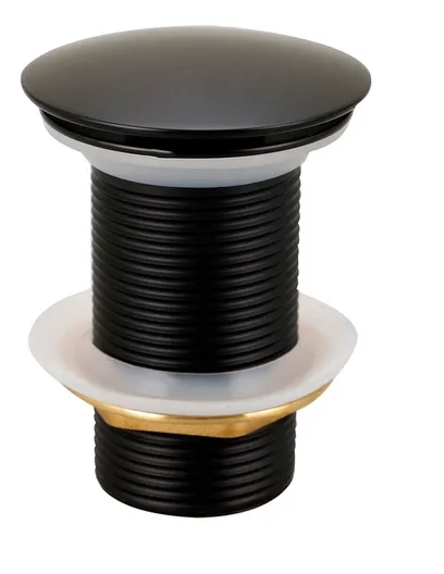 Válvula Click Para Cuba De Banheiro 1.1/4 Ralo Metal Preto
