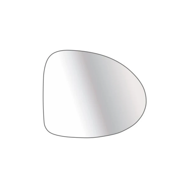 Lente Espelho do Retrovisor RENAULT CLIO Lado Direito com Base - TROQUE FACIL 6613M
