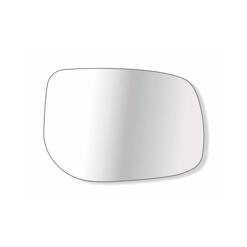 Lente Espelho do Retrovisor TOYOTA ETIOS Lado Direito com Base Metalizada - TROQUE FACIL 6631M