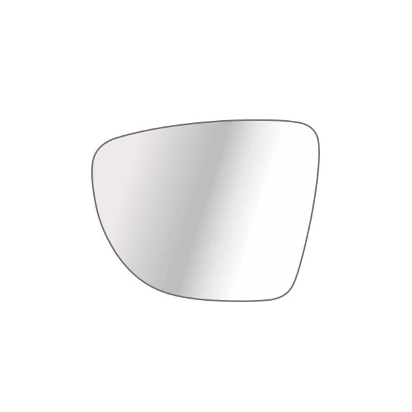 Lente Espelho do Retrovisor RENAULT CAPTUR Lado Esquerdo com Base - TROQUE FACIL 6722M