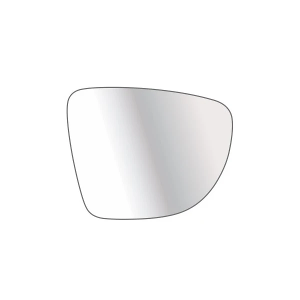 Lente Espelho do Retrovisor RENAULT CAPTUR Lado Direito com Base - TROQUE FACIL 6723M