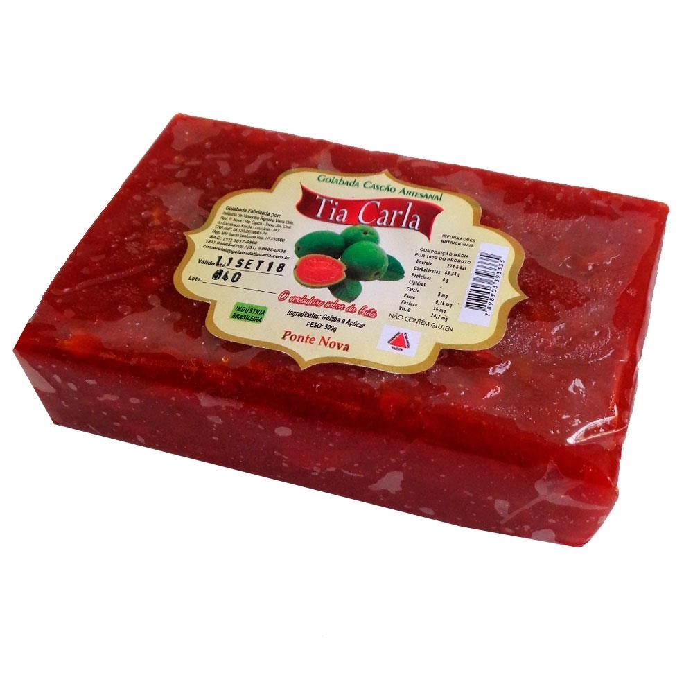 Goiabada Artesanal Tia Carla Barra 500g