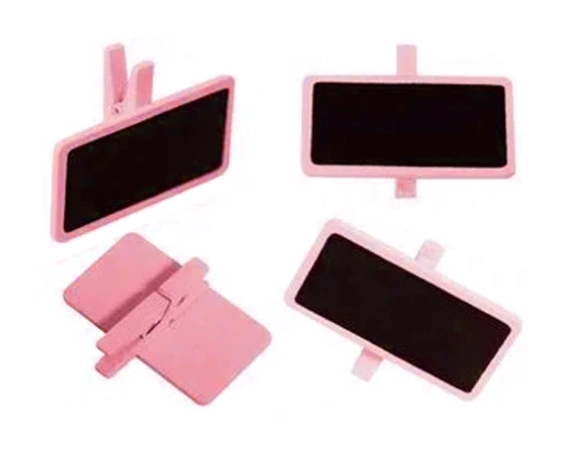 Mini Prendedor Madeira Lousinha Rosa 4un 0117 Yoss