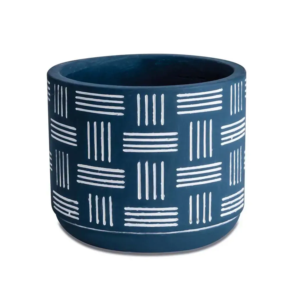 Cachepot Cimento 10420 2 Azul
