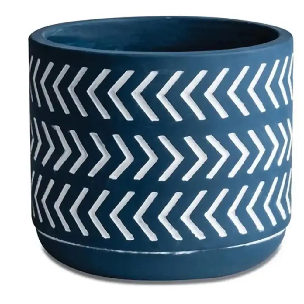 Cachepot Cimento 10420 3 Azul