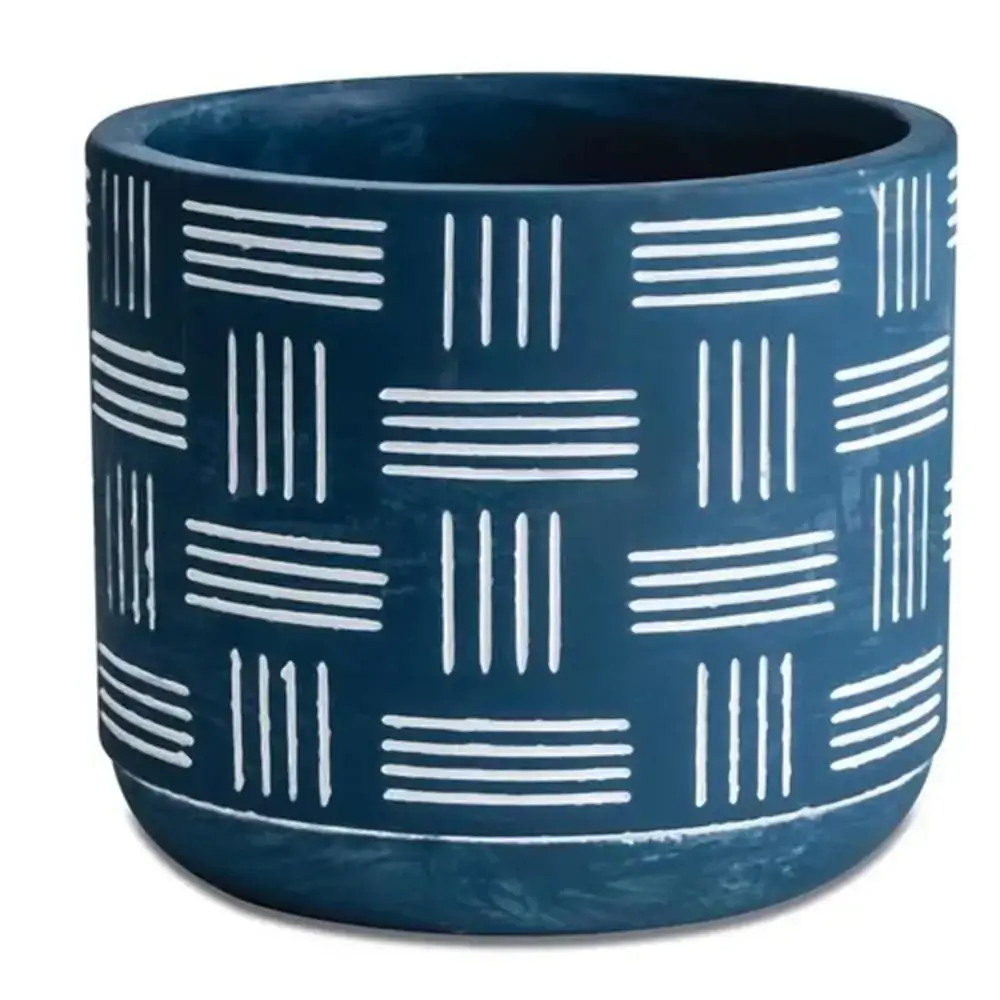 Cachepot Cimento 10436 2 Azul
