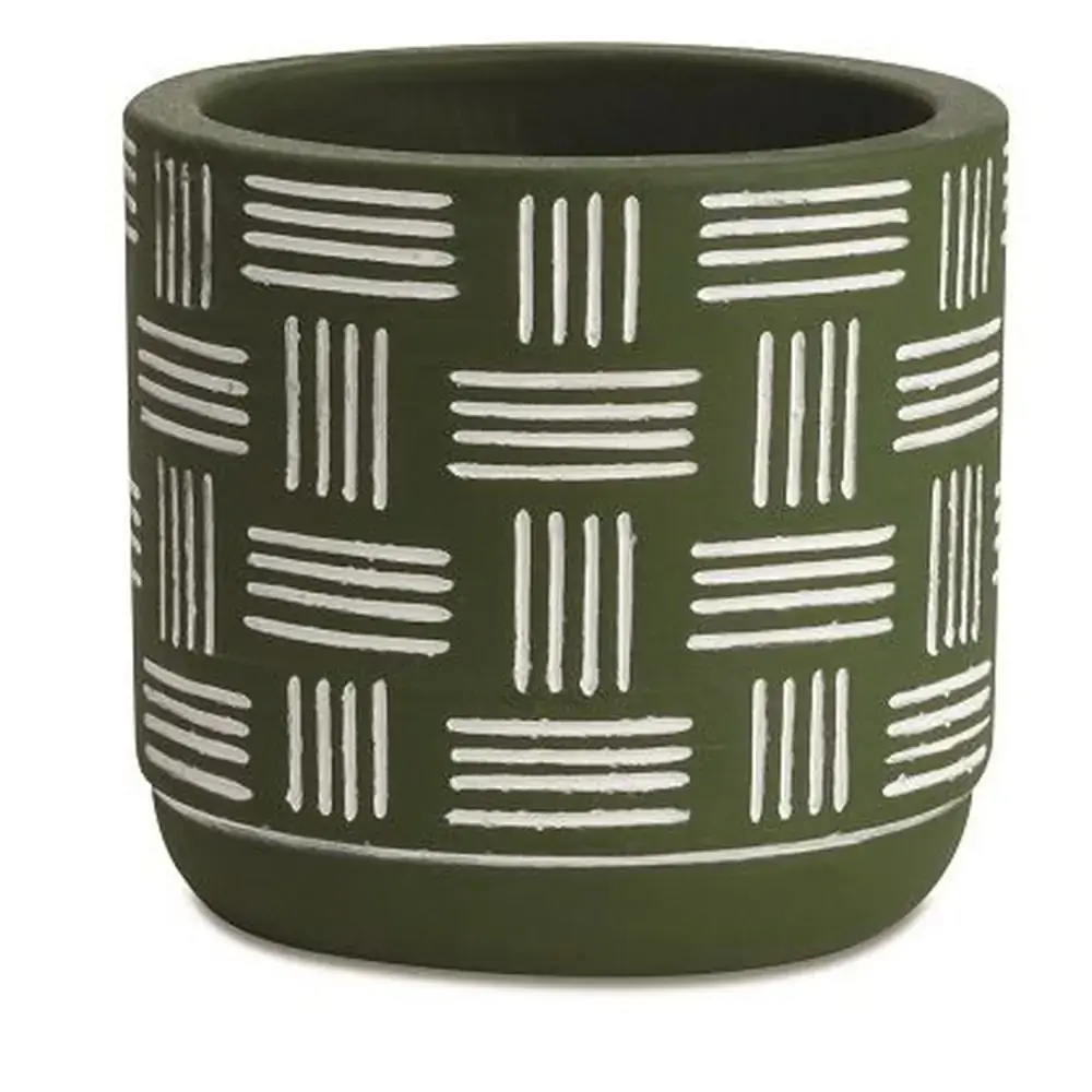 Cachepot Cimento 10456 2 Oliva