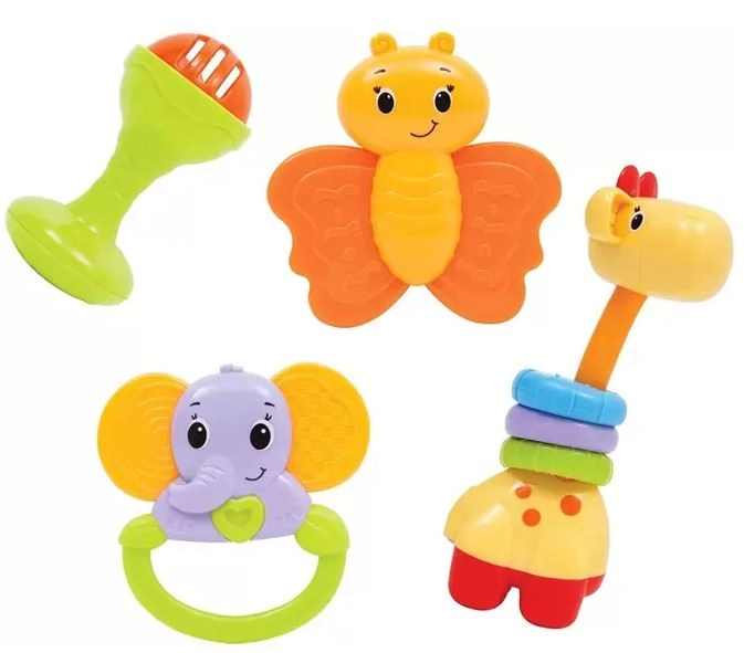 Cj De Chocalhos Baby Fun Buba