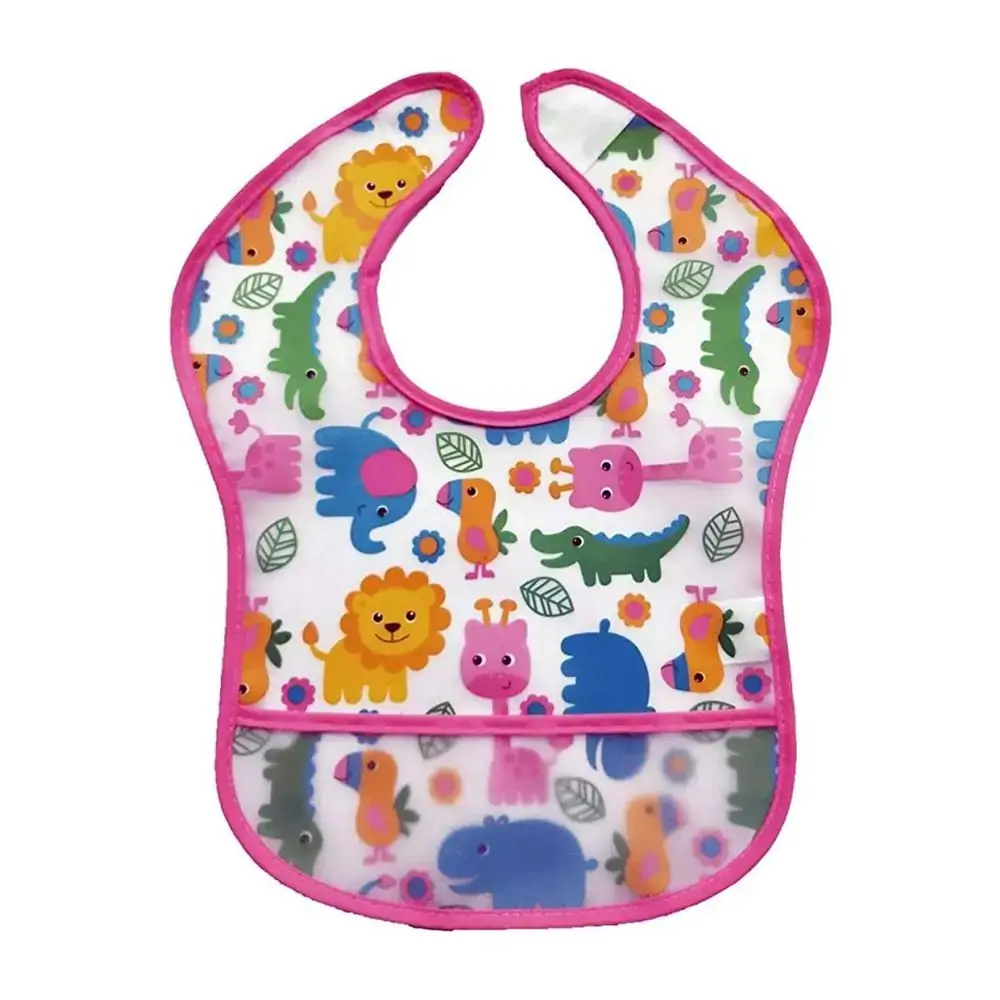 Babador com Bolso - Safari - Rosa - Buba