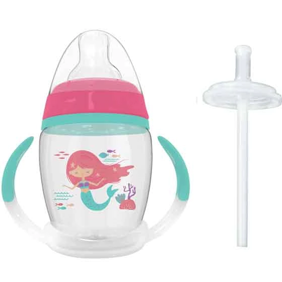 Copo C/ Alca Removivel C/ Canudo Extra Rosa Buba