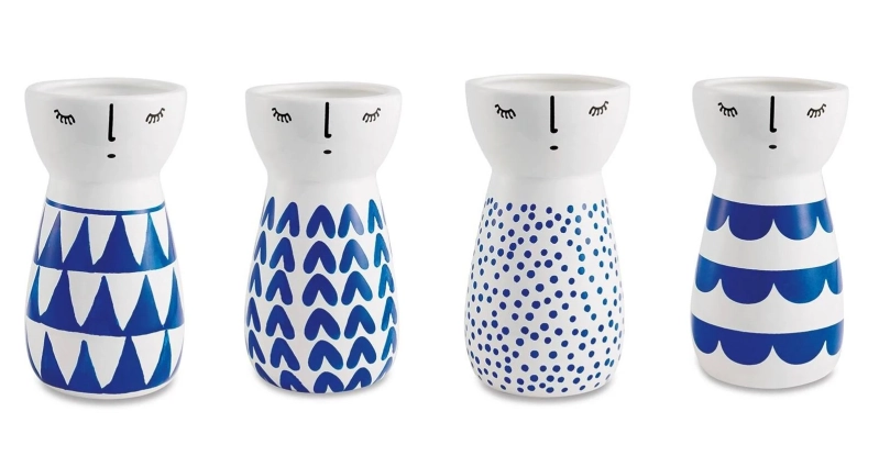 Kit Vaso Ceramica 4pcs 11277 Mart