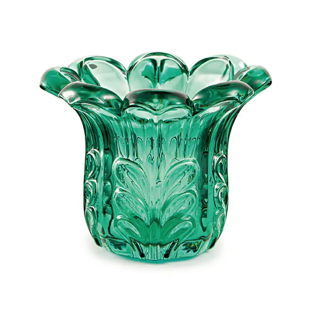 Vaso Esmeralda Em Vidro Cod11308