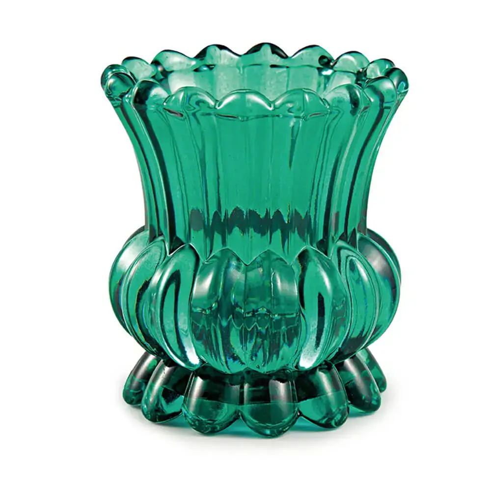 Vaso Esmeralda Em Vidro Cod11313
