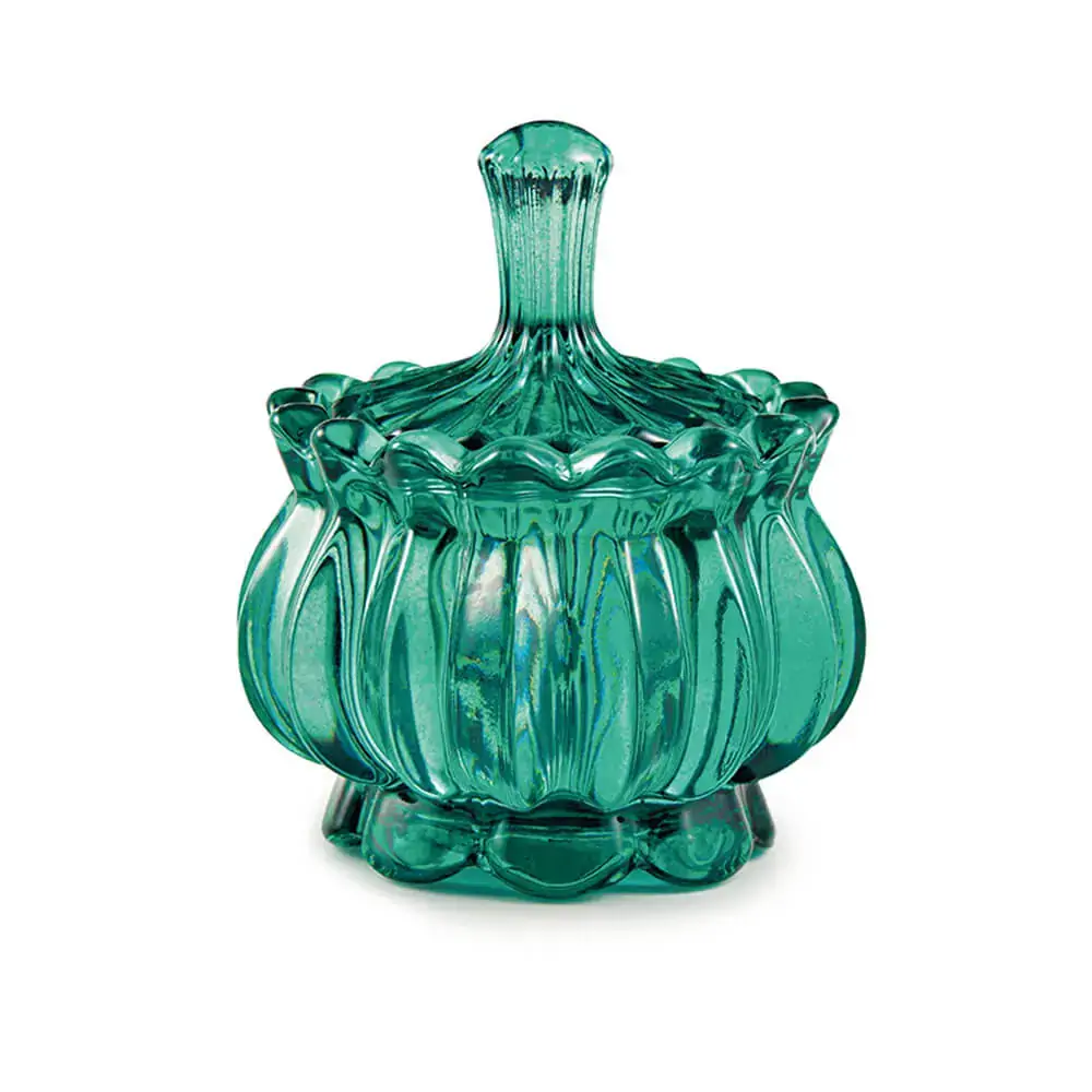 Pote Esmeralda Em Vidro Cod11315