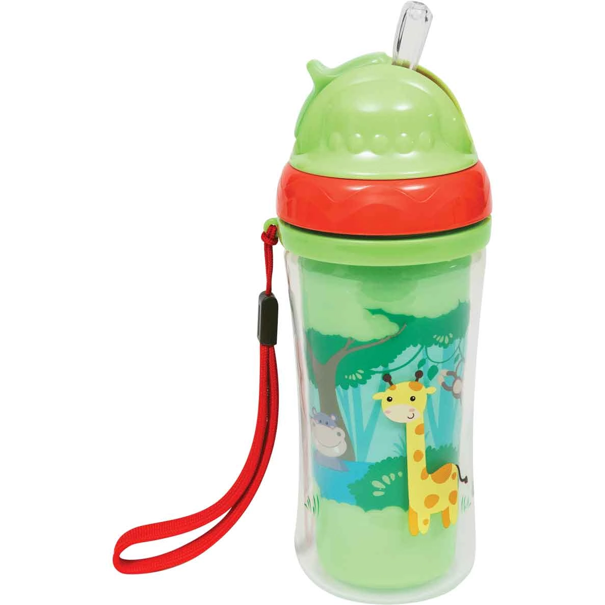 Copo Parede Dupla C/Canudo - Animal Fun - Buba