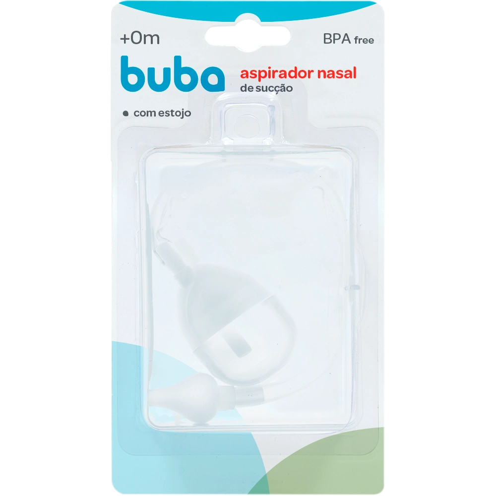 Aspirador Nasal De Sucção Buba 0m Com Estojo 1 Unidade