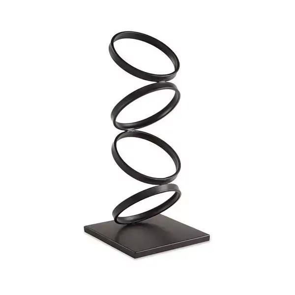 Escultura Preto em Metal MART 12135