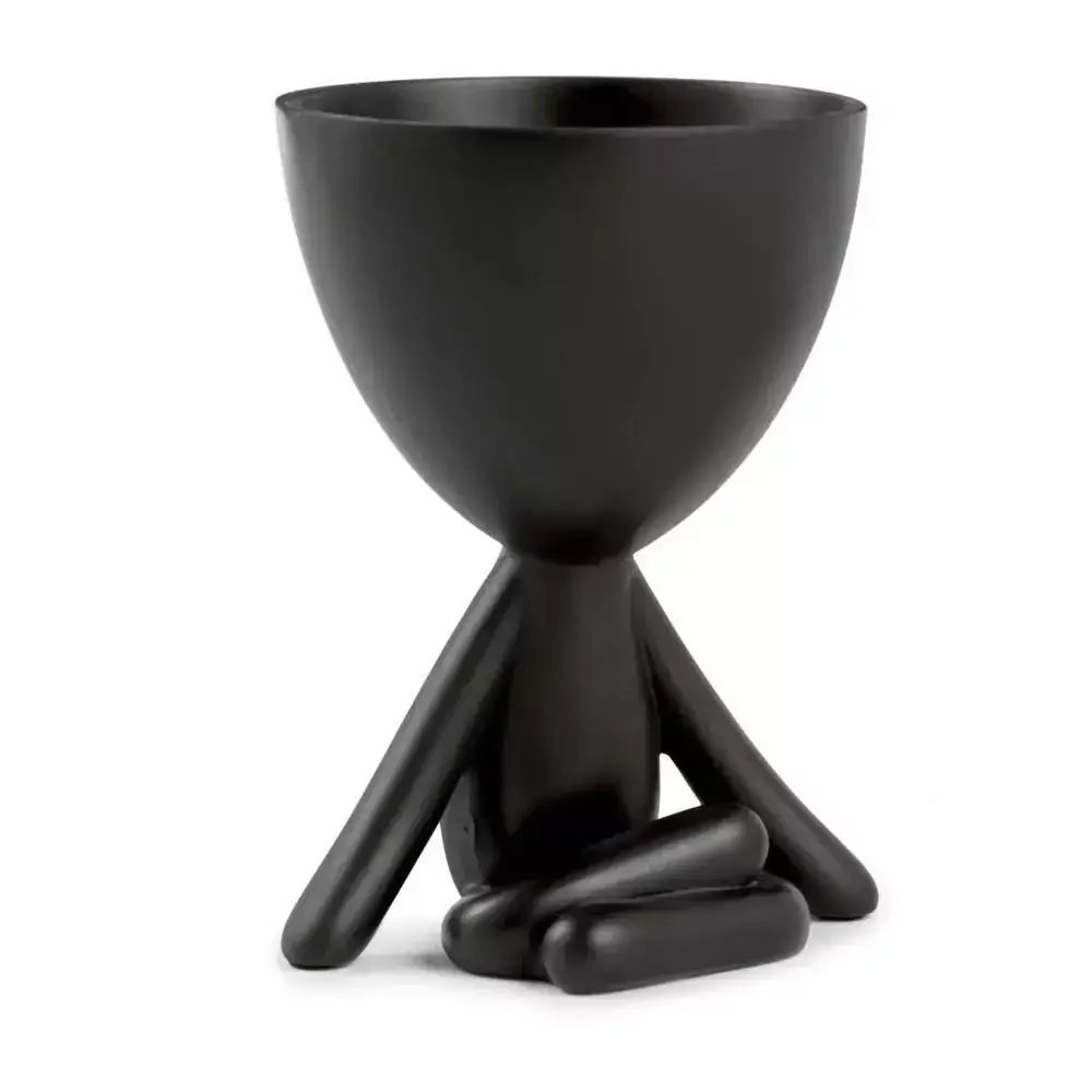 Vaso Boneco Robert Plant - Meditando Preto