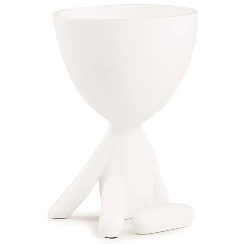Vaso Em Poliresina Branco Cod12407