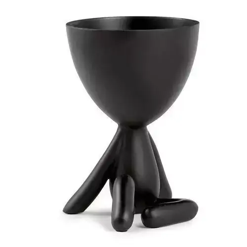 Vaso Boneco Robert Plant - Descansando Preto