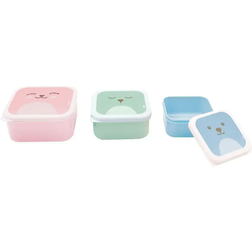 Conjunto De 3 Potinhos Gumy - Rosa - Buba