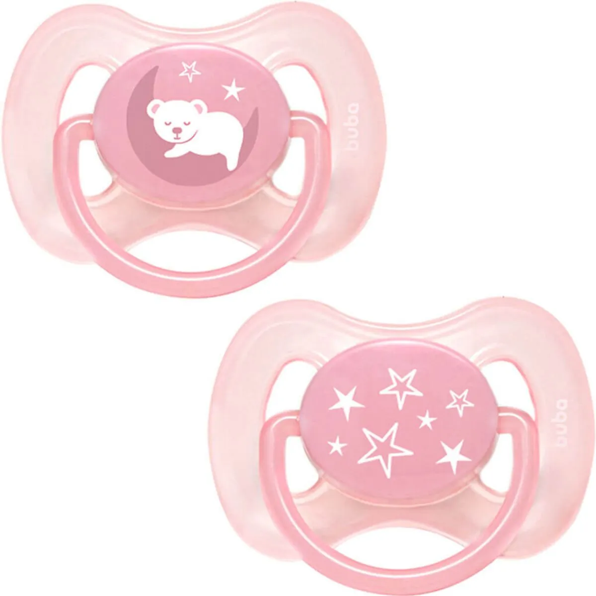 Chupeta Comfort Tam.1 Noturna Kit Estrela - Buba