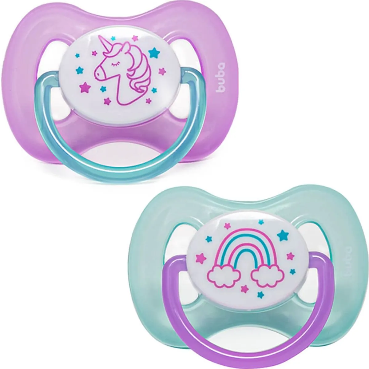 Kit 2 Chupetas Comfort Tamanho 1 Unicórnio - Buba