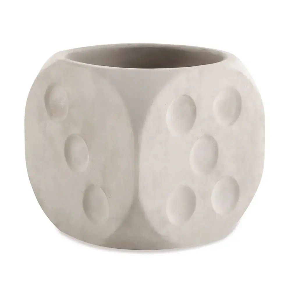Cachepot Dado Cimento 12820 Mart
