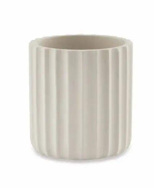 Cachepot Off White Cimento 12865 Mart