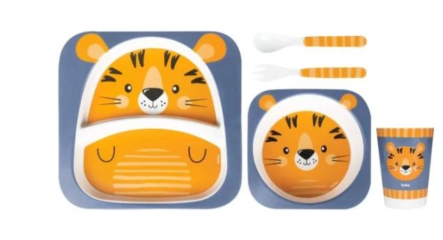 Kit Refeicao Bambu Tigre Buba 13208