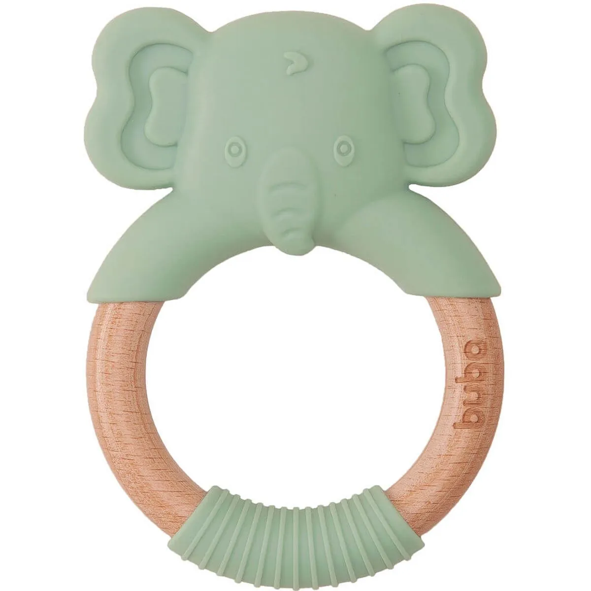 Mordedor Elefante Em Silicone Verde - Buba