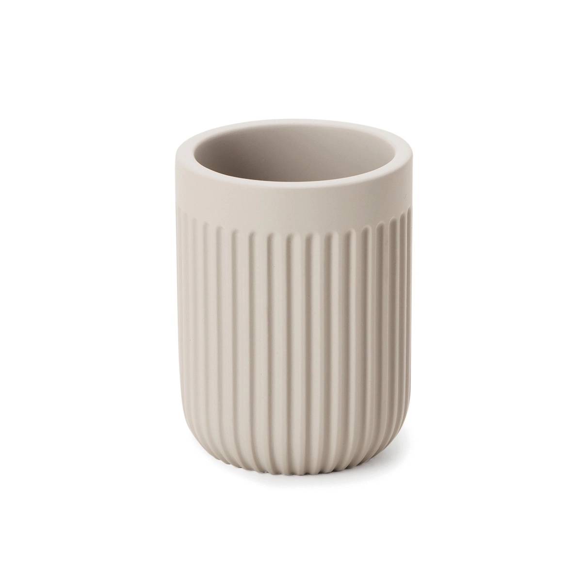 Copo Porta Escova De Dente Em Cimento Cinza 10cm 15732 Mart
