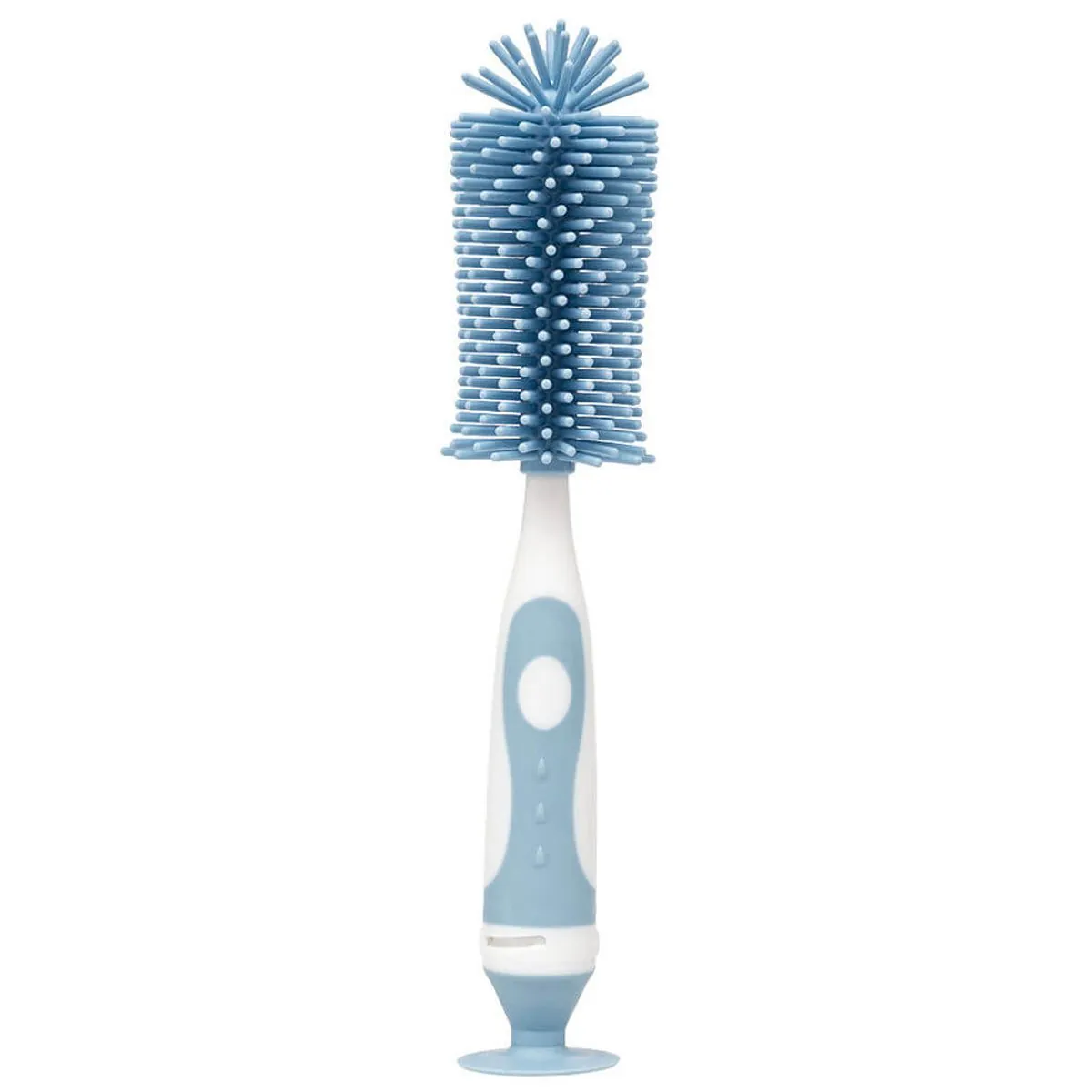 Escova Para Mamadeira Em Silicone Azul - Buba